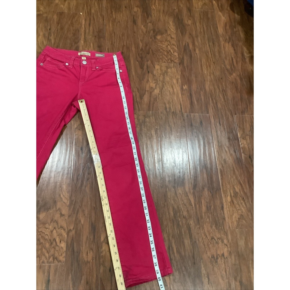 Nine West Vintage America Pink Womens Size 6/28 Stretch Straight Jean - Picture 2 of 7